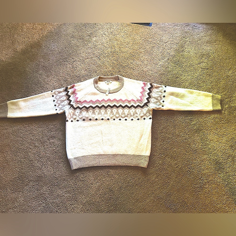 NWT Madewell Fair Isle Markham Pullover Sweater XL